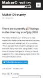 Mobile Screenshot of makerdirectory.com